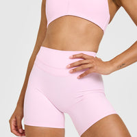 Unified High Waisted Shorts 6" | Chalk Pink