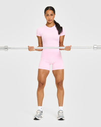Go To Seamless Fitted Top | Chalk Pink