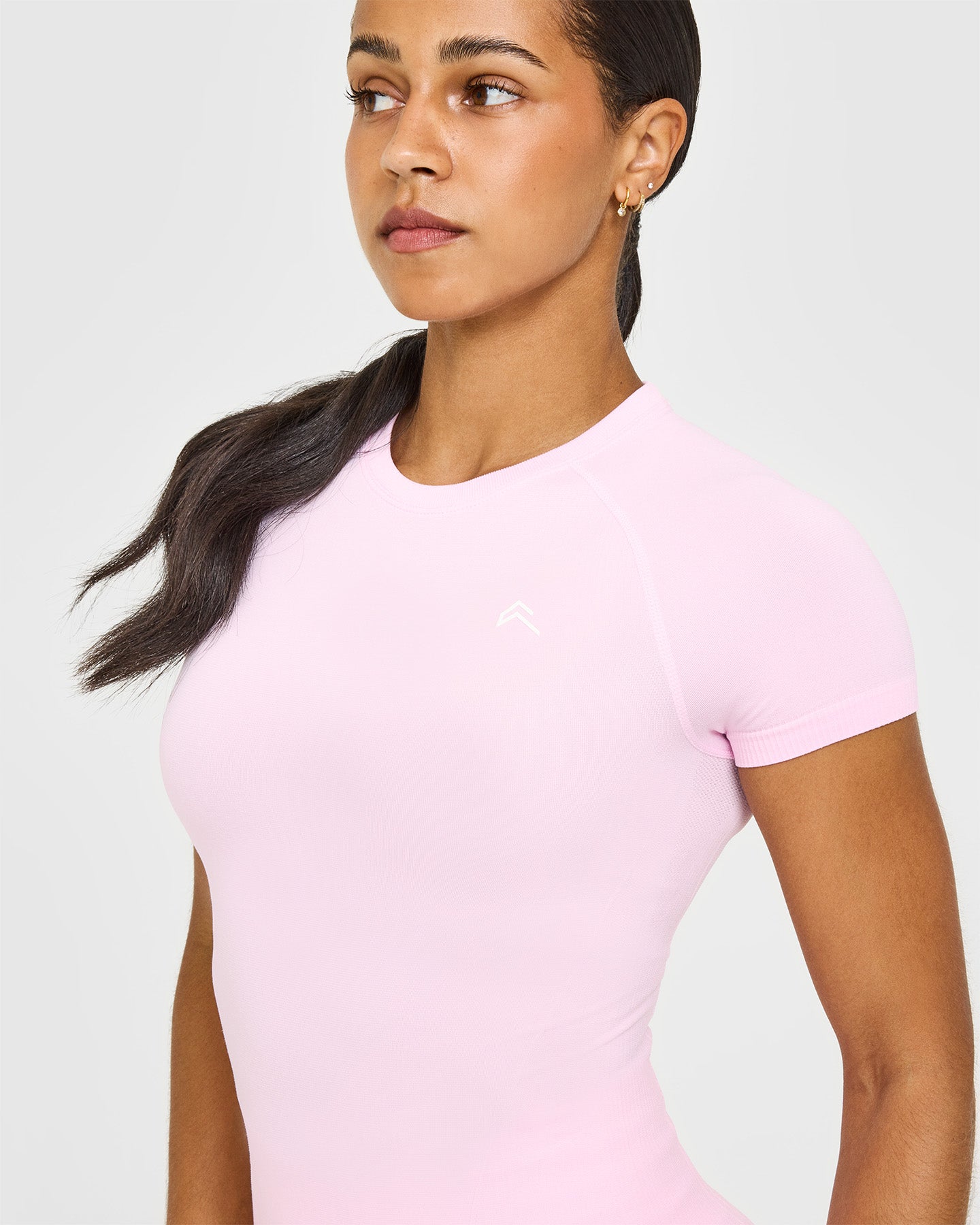 Go To Seamless Fitted Top | Chalk Pink
