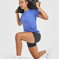 Go To Seamless Loose Top | Glaucous Blue
