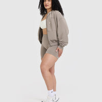 Raw Lounge Oversized Zip Hoodie | Washed Minky