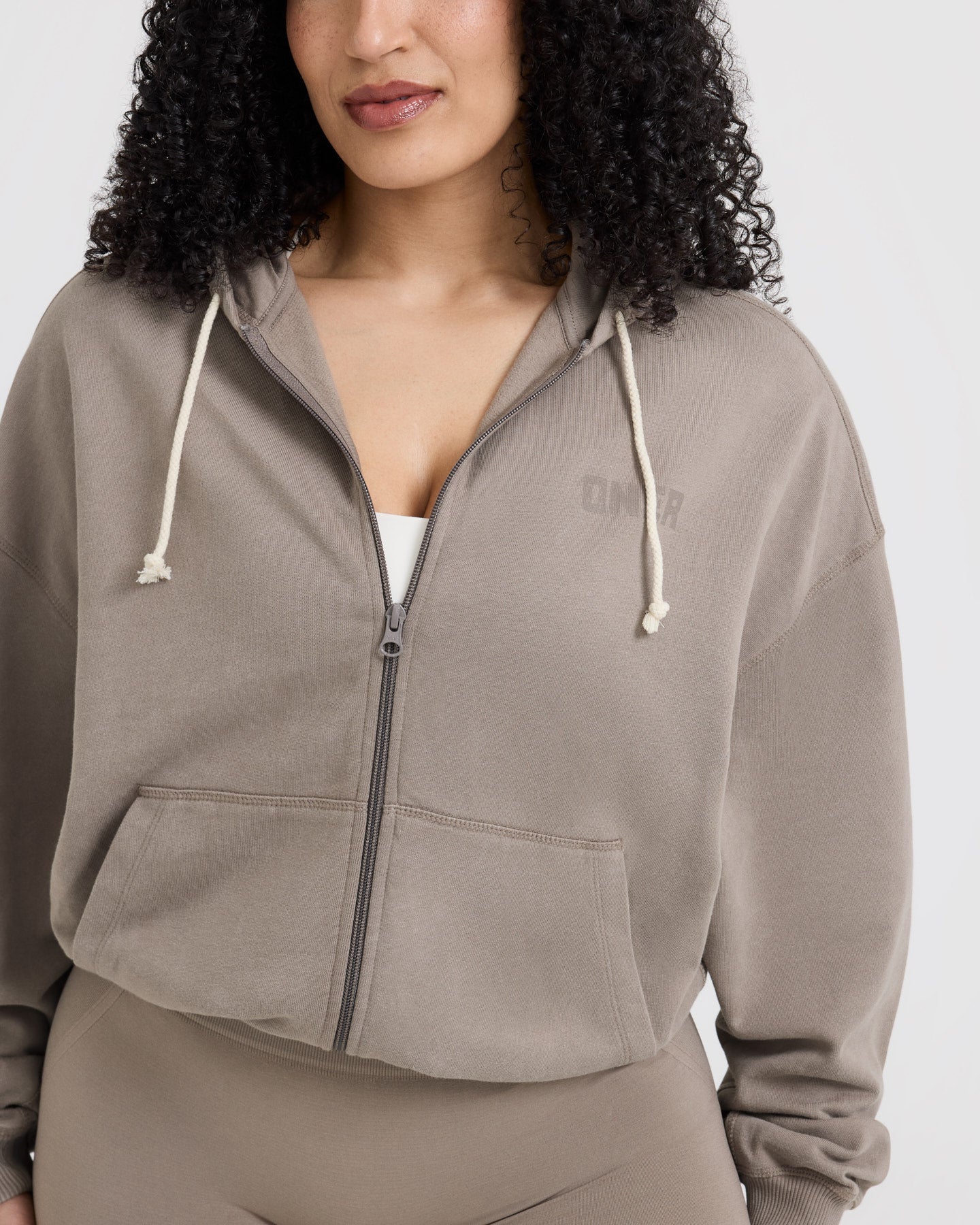 Raw Lounge Oversized Zip Hoodie | Washed Minky