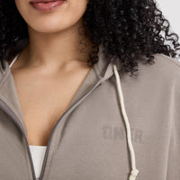 Raw Lounge Oversized Zip Hoodie | Washed Minky