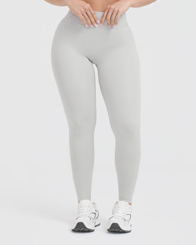 Timeless High Waisted Leggings | Light Grey