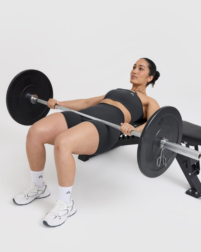 Unified High Waisted Shorts 6" | Coal