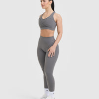 Unified Layered Sports Bra | Ash Grey