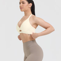 Unified Twist Sports Bra | Off White