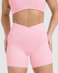 Unified Wrap Shorts 6" | Petal Pink