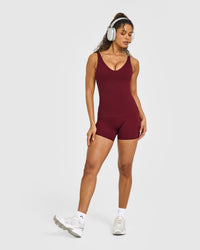 SoftMotion™ Scoop Neck Vest with White Logo | Light Rosewood