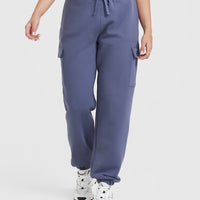 All Day Lightweight Cargo Joggers | Slate Blue