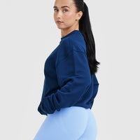 All Day Lightweight Oversized Sweatshirt | Midnight