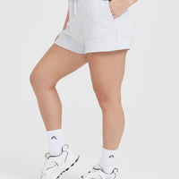 All Day Lightweight Shorts | Light Grey Marl