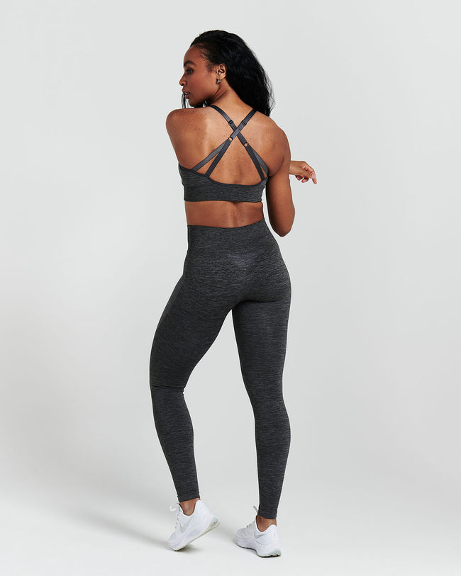 Classic Seamless Sports Bra | Coal Marl