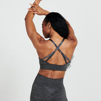 Classic Seamless Sports Bra | Coal Marl