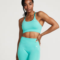 Classic Seamless Sports Bra | Lagoon Marl