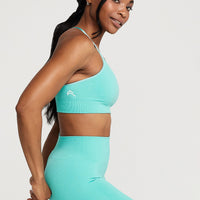 Classic Seamless Sports Bra | Lagoon Marl