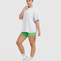 Classic Lifters Graphic Oversized Lightweight T-Shirt | Light Grey Marl