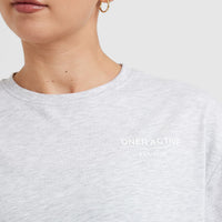 Classic Lifters Graphic Oversized Lightweight T-Shirt | Light Grey Marl