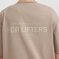 Classic Lifters Graphic Oversized Lightweight T-Shirt | Sandstone