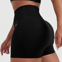 Classic Seamless 2.0 Booty Shorts | Black Marl