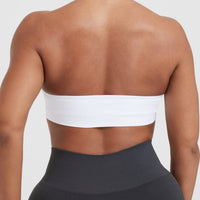 Classic Seamless 2.0 Halter Neck Bralette | White