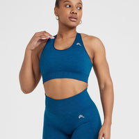 Classic Seamless 2.0 Bralette | Petrol Blue Marl