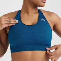 Classic Seamless 2.0 Bralette | Petrol Blue Marl