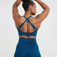 Classic Seamless 2.0 Bralette | Petrol Blue Marl