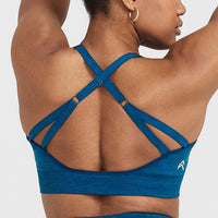 Classic Seamless 2.0 Bralette | Petrol Blue Marl