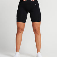 Classic Seamless Cycling Shorts | Black Marl