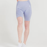 Classic Seamless Cycling Shorts | Ice Grey Marl