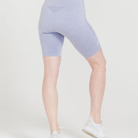 Classic Seamless Cycling Shorts | Ice Grey Marl