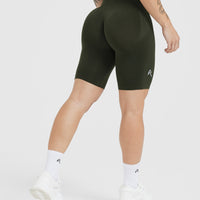 Effortless Seamless Cycling Shorts | Khaki