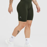 Effortless Seamless Cycling Shorts | Khaki