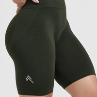 Effortless Seamless Cycling Shorts | Khaki