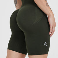 Effortless Seamless Cycling Shorts | Khaki