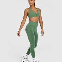 Effortless Seamless Leggings | Forest Green