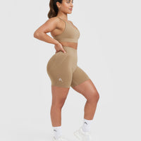 Effortless Seamless Shorts | Dune Brown