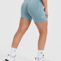 Effortless Seamless Shorts | Steel Blue