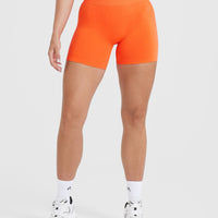 Effortless Seamless Shorts | Tangerine Orange