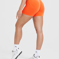 Effortless Seamless Shorts | Tangerine Orange