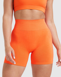 Effortless Seamless Shorts | Tangerine Orange