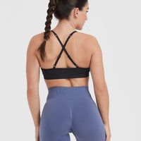 Effortless Strappy Bralette | Coal
