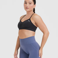 Effortless Strappy Bralette | Coal