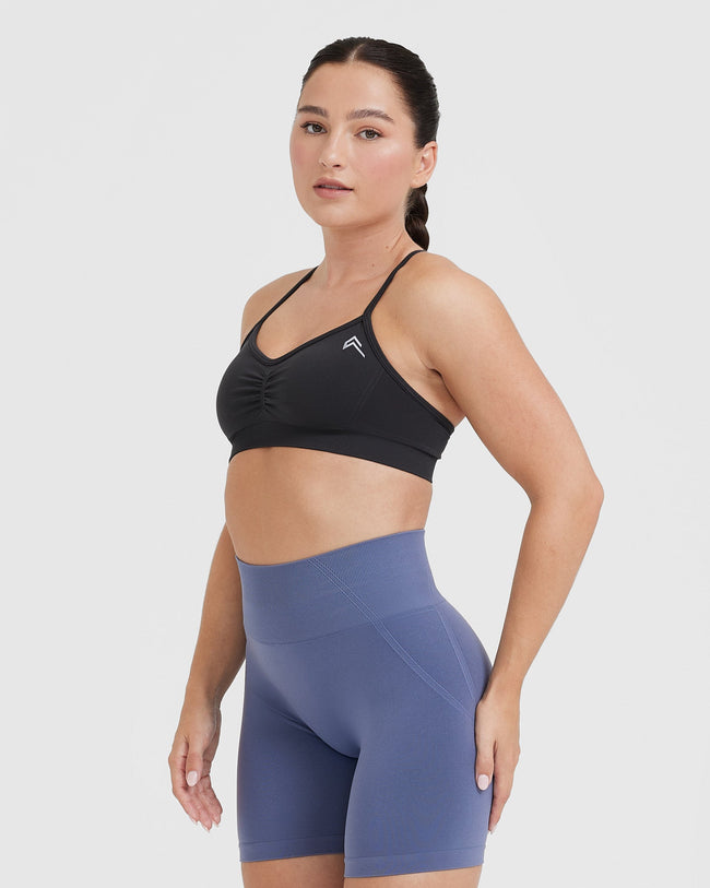 Effortless Strappy Bralette | Coal