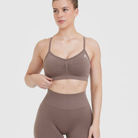 Effortless Strappy Bralette | Washed Cool Brown