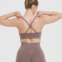 Effortless Strappy Bralette | Washed Cool Brown