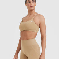 Everyday Cross Over Bralette | Dune Brown