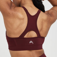 Effortless Seamless High Neck Bralette | Rosewood