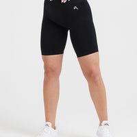 Effortless Seamless Cycling Shorts | Black